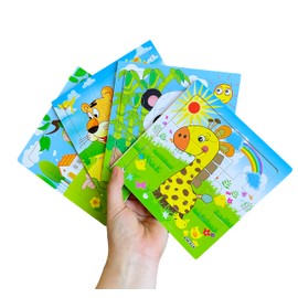 Noguez. Rompecabezas para Niños, 4 Piezas. Rompecabezas de Madera, Juego Didáctico para Niños, Puzzle.