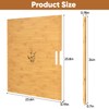 Tcatec 6 Set Wooden Tray Dividers for Cabinets, Kitchen Cookie