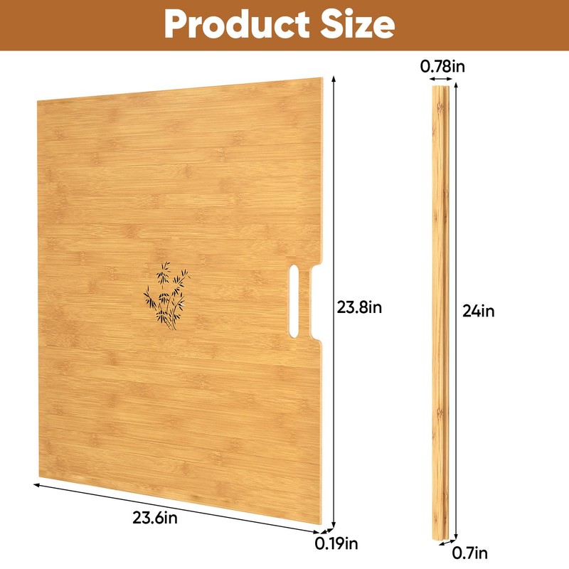 Tcatec 6 Set Wooden Tray Dividers for Cabinets, Kitchen Cookie