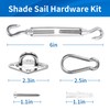 Shade Sail Hardware Kit,6 Inches Sun Shade Sail Hardware Kit,Shade