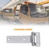 Micro Traders 2Pcs T Type Container Hinges High Polished Solid