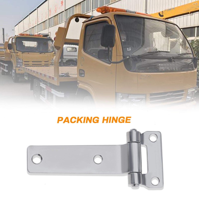 Micro Traders 2Pcs T Type Container Hinges High Polished Solid