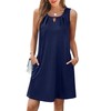RUMIA Beach Cover Ups for Women Eyelet Casual Loose Sleeveless