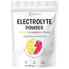 sc nutra- Micro Ingredientes Hidratación Electrolito en Polvo, 2lbs (139 Porciones), Keto y Sin Azúcar Alto en Potasio                                