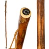 Brazos Rustic Wood Walking Stick, Hardwood, Traditional Style Handle, for