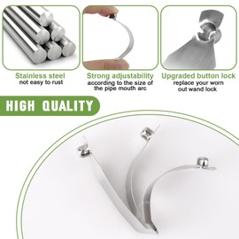 Replacement for Rainbow Vacuum Cleaner C-Clip Push Button Locks for E-Series Wand（2 pack）