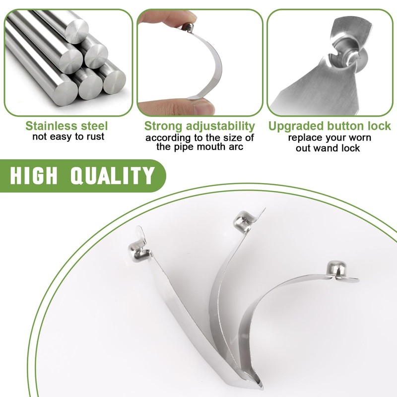 Replacement for Rainbow Vacuum Cleaner C-Clip Push Button Locks for