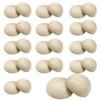 pson 100PCS 1 Inch Natural Wood Half Round Balls, Unfinished