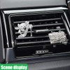 ZIMISI 2PCS Bling Elephant Car Vent Clips, Crystal Diamond Car