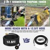 Propane Torch Weed Burner Kit,High Output 2,400,000 BTU with 12.5FT