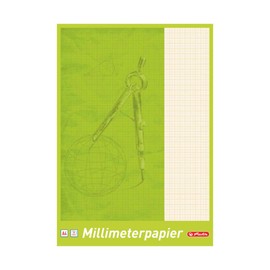 Herlitz 690305 Graph Paper Pad, A3, 20 Sheets