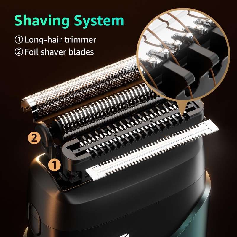 Electric Foil Shavers for Men, Mini Electric Razor, Compact Face