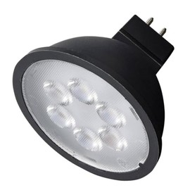 Satco 11399-6.5MR16/LED/40'/850/12V/BLACK (S11399) MR16 Flood LED Light Bulb