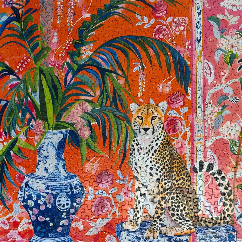 Springbok Cheetah and Ginger Jar 500 Piece Jigsaw Puzzle for