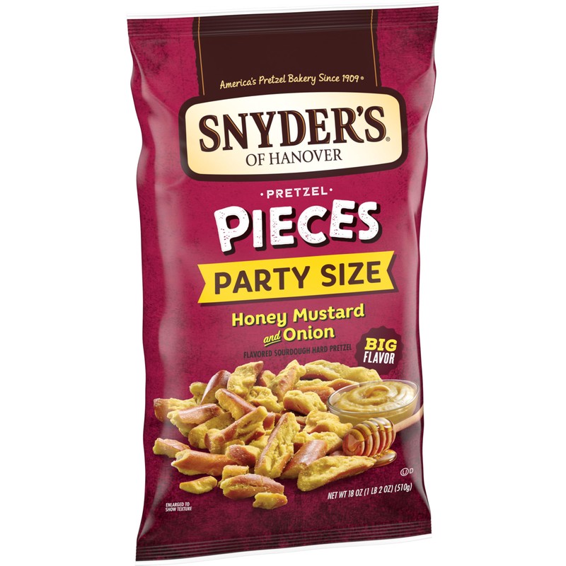 Snyder's of Hanover Honey Mustard & Onion Flavored Pretzel Pieces,