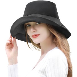 Elegant Hat, 100% UV Protection, Full Shade, Sun Protection, Hat, Women's, UV Rays Hat, charcoal gray
