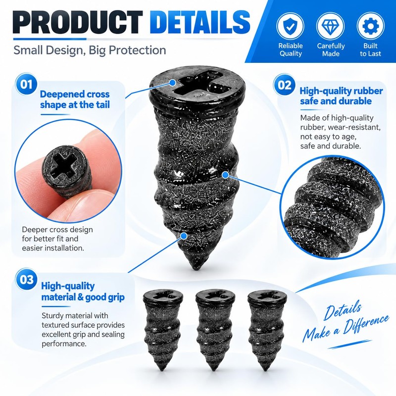 90PCS Tyre Repair Kit Rubber Nails Car Puncture Repair with