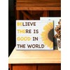 JennyGems Sunflower Theme Wooden Sign: Believe in the Good, Be