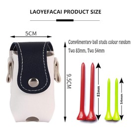 LAOYEFACAI Golf Bag Outdoor Golf Ball Wash Bag Waist Hanging Keychaingolf Small Belt Bag Portable Mini Golf Ball Protection Bag (Blue)