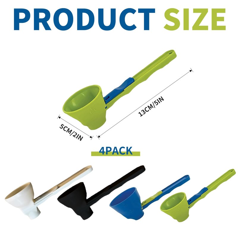 Protein Scoop – 2pcs Sliding Protein Powder Scoop with Built-in
