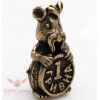 Bronze Mouse Ukrainian hryvnia coin purse wallet talisman & Symbol