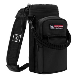 NATURE PIONEOR Insulated Water Bottle Holder with Shoulder Strap for 46oz Sports Water Jugs Bottles, Carrier/Pouch Sleeve for Outdoor Camping, Hiking,Gym