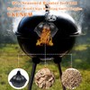 UKENEM Large Heavy Duty Cast Iron Roaster & Smoker Box,