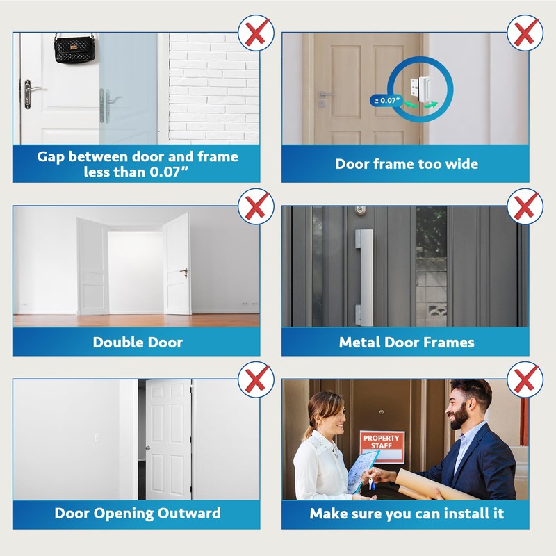 Dwell+Good Door Locks (2-Pack) - Easy To Install Aluminum Home