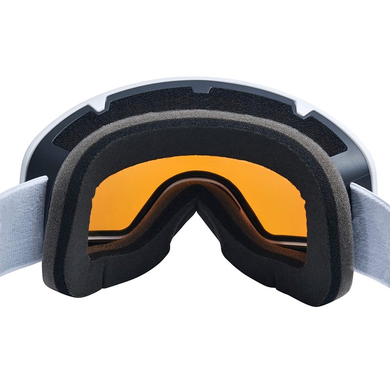 Black Crevice Unisex - Schladming Adult Ski Goggles White, Size