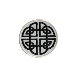 Cletic Knot Viking Circle Patch Iron On Sew On Embroidered Patch Badge Applique for Clothes Shirts Jeans etc