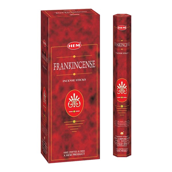 HEM Frankincense - Box of Six 20 Sticks Tubes, 120