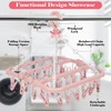 DDhayyp Clothes Drying Hanger with 32 Clips, Foldable Design Multi-Functional