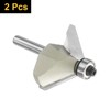 sourcing map 2pcs 45 Degree Chamfer Router Bit 1/4 Inch