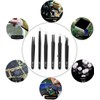 6-Piece Precision Tweezers Set Anti-Static, Multi-Function Stainless Steel Tweezers Set,