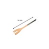 Fackelmann 30375 Salad Fork Beech Wood and Stainless Steel Handle