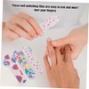 Healvian 80pcs Nail Sponge Files Butterfly Heart and Leaf Patterns