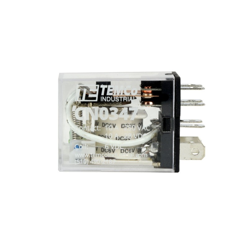 4X TEMCo Industrial Ice Cube Relay General Purpose 6 VDC