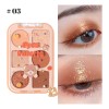 Kit 3 Sombras De Ojos Mate Y Resaltador De Tacto