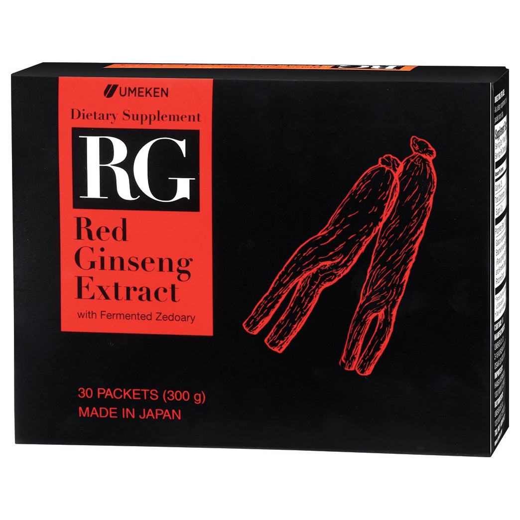 Umeken Good Morning RG - Red Ginseng Extract Paste with Zedoary (30 Packets)