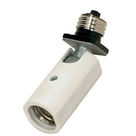 SATCO Security Floodlight Light Bulb 360 Degree Adjustable Socket Adapter Extender