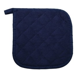 5 PCS Pot Holders for Kitchen, Cotton Potholers with Great Heat Resistance, Hot Pads, Trivets for Cooking and Baking Navy