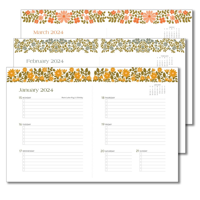 High Note 17-Month Weekly Planner August 2023-December 2024