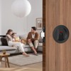 Aglehome Matte Black Pocket Door Hardware with Indicator, Contemporary Privacy