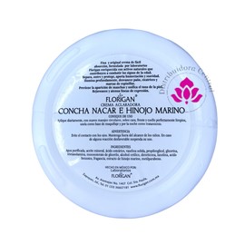 Crema Aclaradora CONCHA NÁCAR e HINOJO MARINO 350grs. FLORIGAN