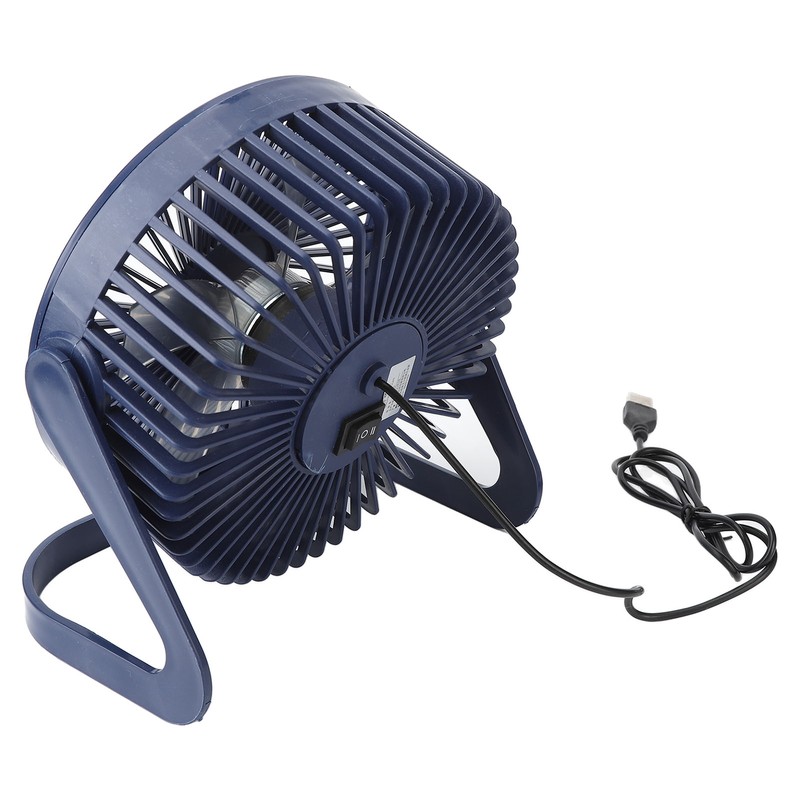 Small Air Circulator Fan 2 Adjustable Speed Blue Portable Rechargeable