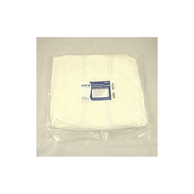 Double Heavy Duty PVC Plastic Waterproof Fitted Mattress Bed Protector