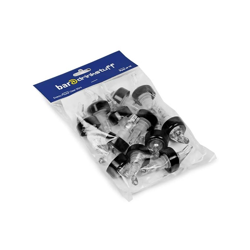 bar@drinkstuff Exacto Pourer Clear 50ml, P3401-6, Pack of 3