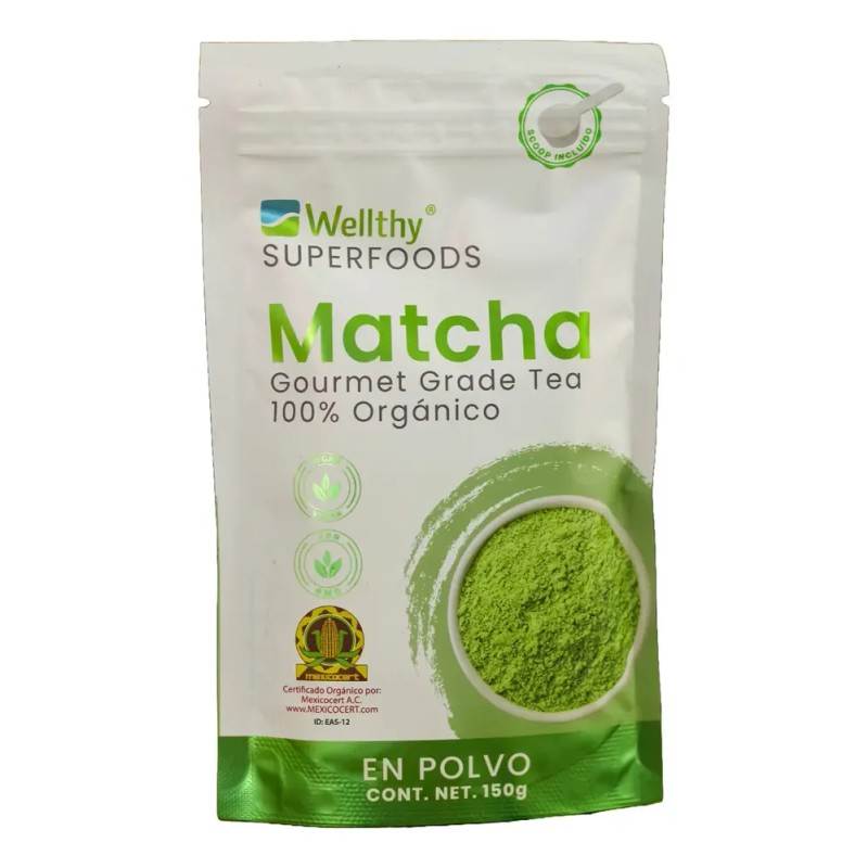 Wellthy Matcha Natural Y Puro En Polvo 150g