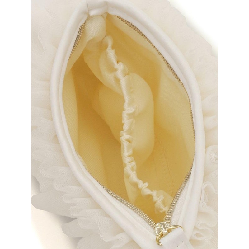 Snidel SHGG252205 Dot Tulle Pouch, IVR, Free size