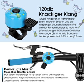 Children's Bicycle Bell for Children Girls Boys Adults 120 dB Mini Loud Bicycle Bell for Bicycle, Scooter, Tricycle, Children's Bike, Children's Bike, Mountain Bike - Bicycle Accessories